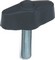 Large wingnut with threaded stud