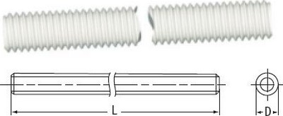 Threaded Rod - 100 cm